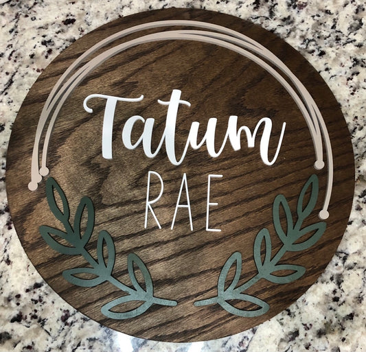 Tatum Rae Style Name Sign